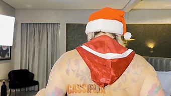 Mrs. Claus Reveals Her Enticing Rear To A Well-Behaved Youngster. View The Explicit Content On Cassiflix.